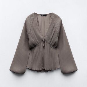 ZARA Top in Taupe NET XL